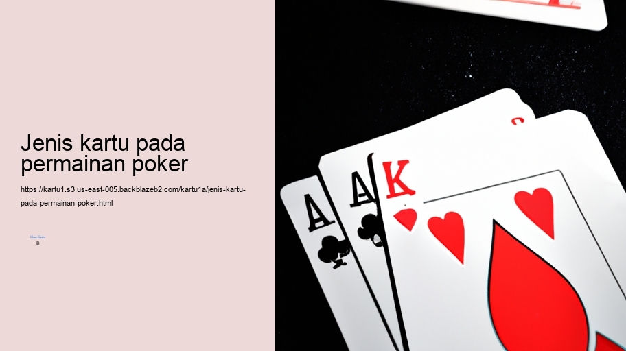 jenis kartu pada permainan poker